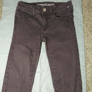 American Eagle Maroon Jeans